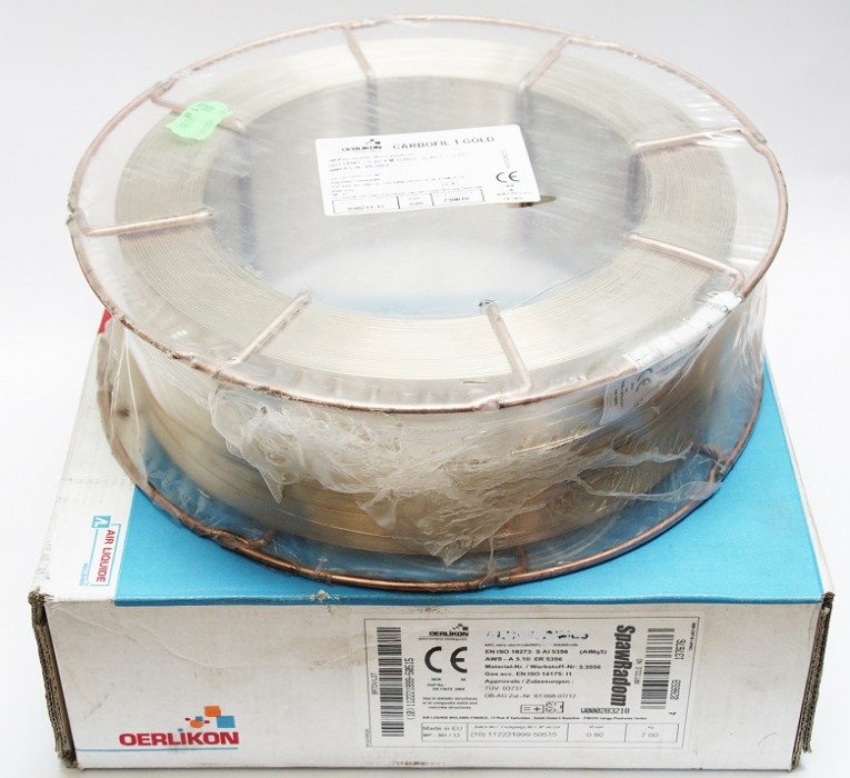 Drut do spawania SG2 0,8/16kg (niemiedziowany odp. OK 12.50) CARBOFIL 1 GOLD OERLIKON (ALWP0113)